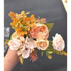 8 Pieces Peonies Artificial Flowers Bouquet Fake Hydrangea Flower Bulk Rose Flo